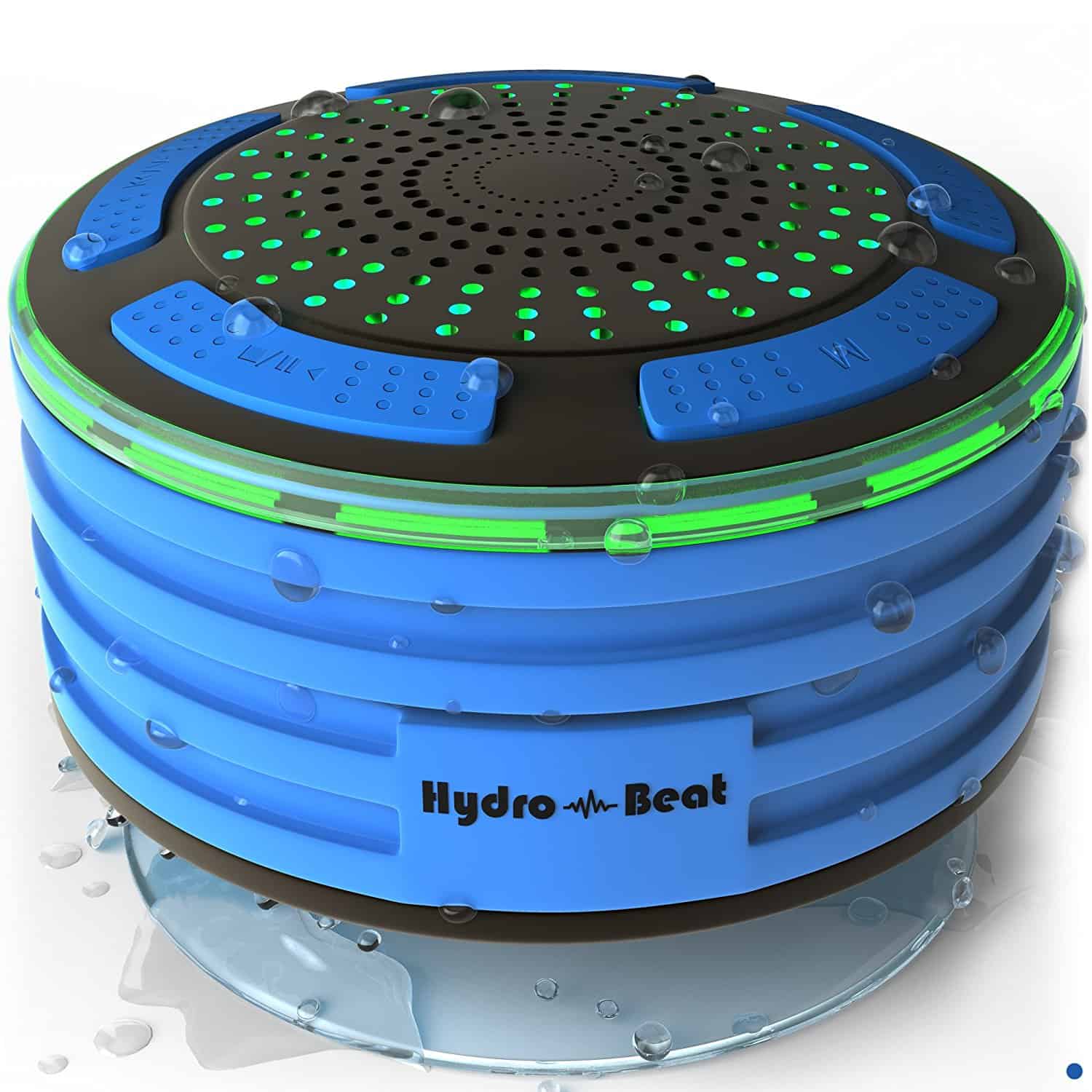 Hydro-Beat Illumination Waterproof Bluetooth Radio Speaker